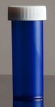 Push & Turn Child Resistant Veterinary Bottles - Blue - 6 dram - The Vial Store