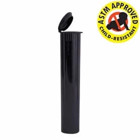 Opaque Black 95mm- CR Pre-Roll  Tube - 1,000 Count - The Vial Store