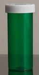 Push & Turn Child Resistant Veterinary Bottles - Green - 8 dram - The Vial Store
