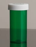 Push & Turn Child Resistant Veterinary Bottles - Green - 13 dram - The Vial Store