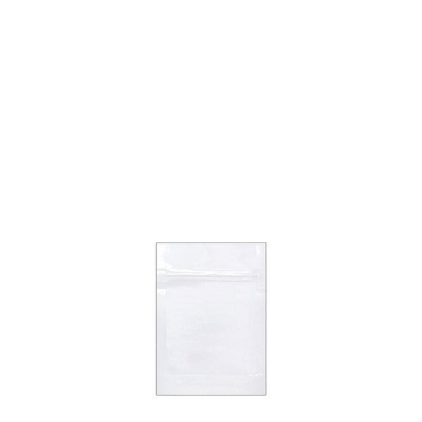 White Mylar Smell Proof Bags 1 Gram - 1000 count - The Vial Store