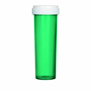 60 Dram Reversible Cap Vials Green (100 Units/Box)